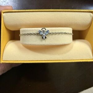 Swarovski Silver and Blue Angel Bracelet